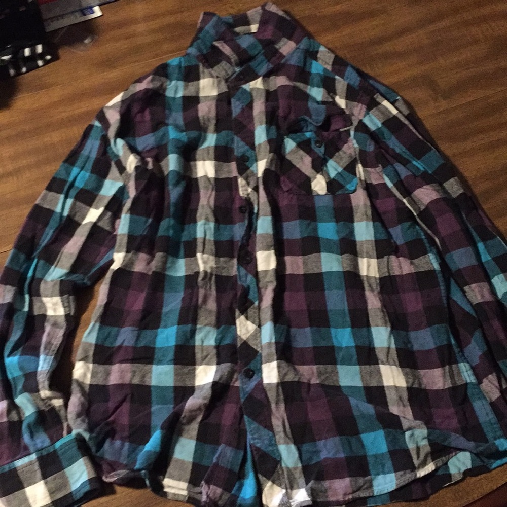 Flannel multicolor size 1X